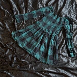 SO Teal and Black Striped Top